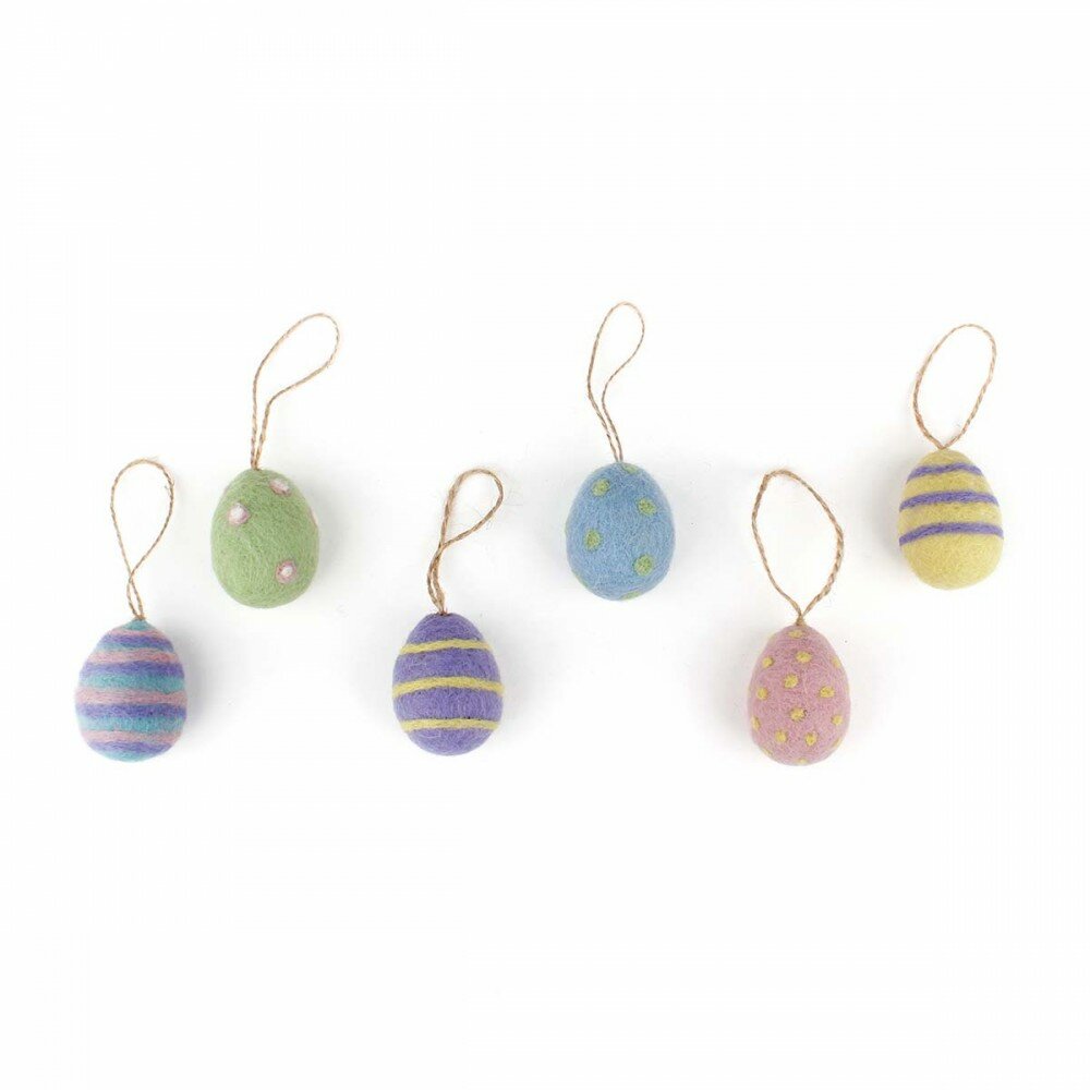 Sjaal met Verhaal paasei van vilt - Div. kleuren