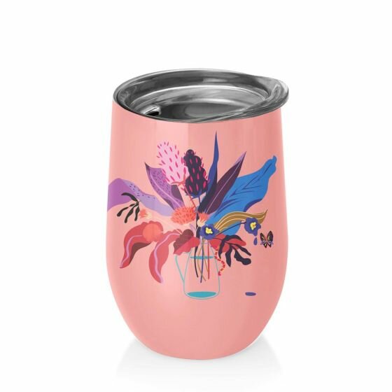 BioLoco Office RVS thermosbeker 420ml - Full Bloom BioLoco Office RVS thermosbeker 420ml - Full Bloom