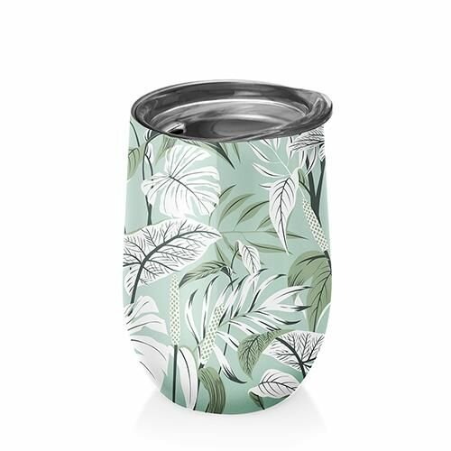 BioLoco Office RVS thermosbeker - Mint Leaves BioLoco Office RVS thermosbeker - Mint Leaves