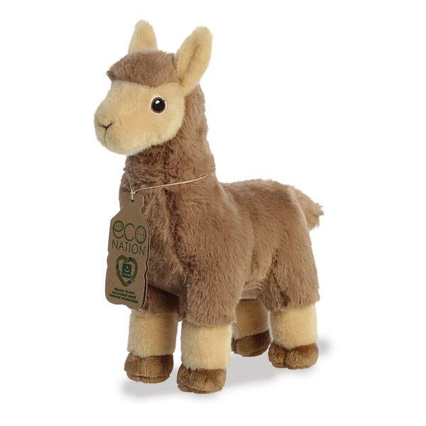 Eco Nation knuffeldier gemaakt van R-Pet - Llama Tan