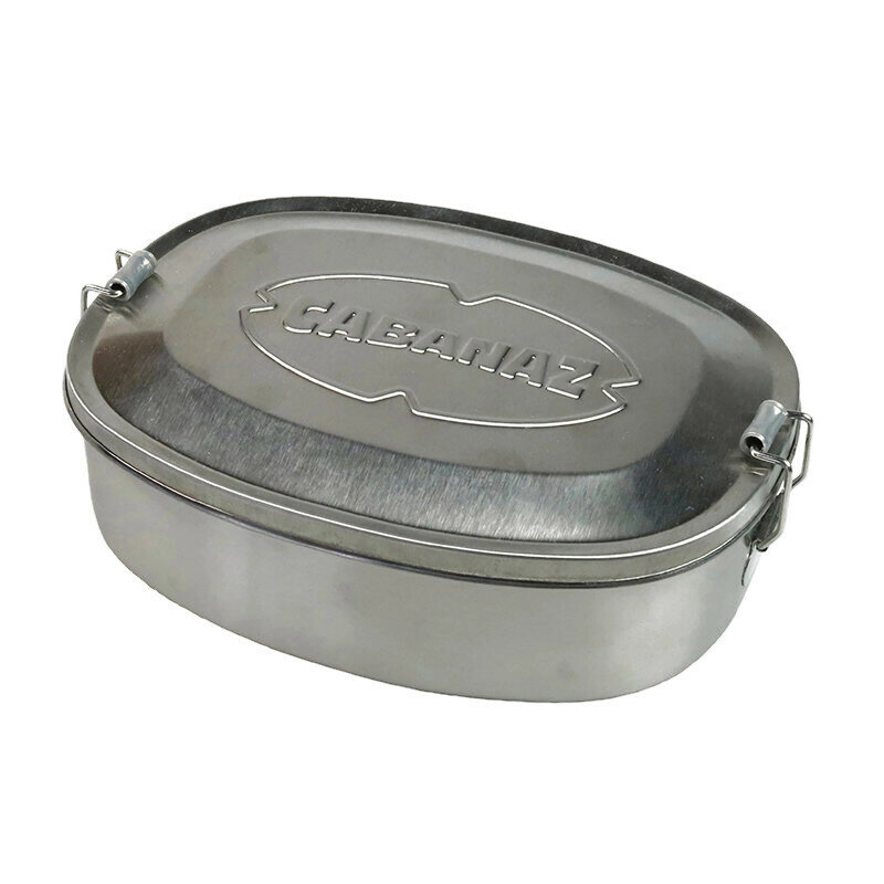 Cabanaz lunchbox Stainless Steel, brooddoos van roestvrij staal