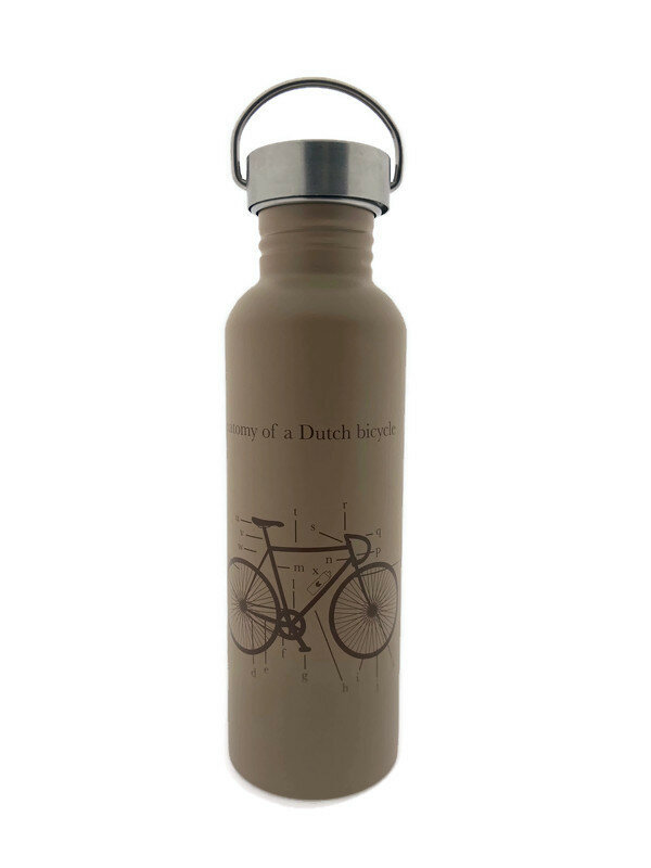 Retulp Roestvrijstalen drinkfles Urban 750ml Mocca Brown Bicycle