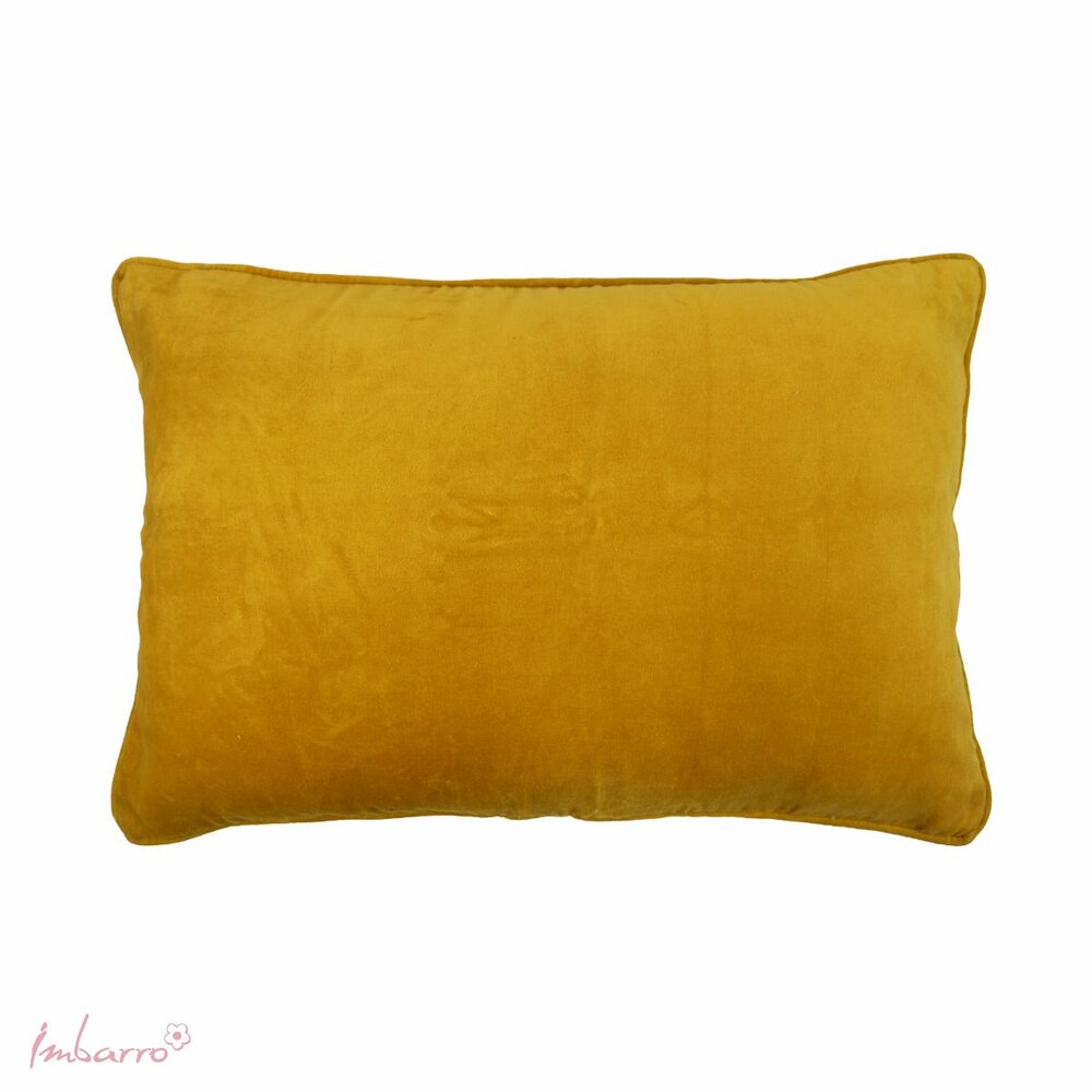 Imbarro Cushion Lala P. Banana Yellow - Luxe Velours sierkussen 