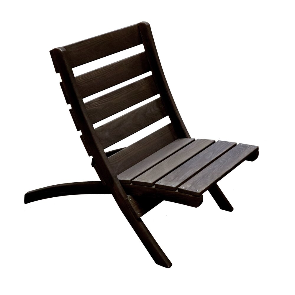 EcoFurn City Granny Chair, stoel in zwart geolied dennenhout