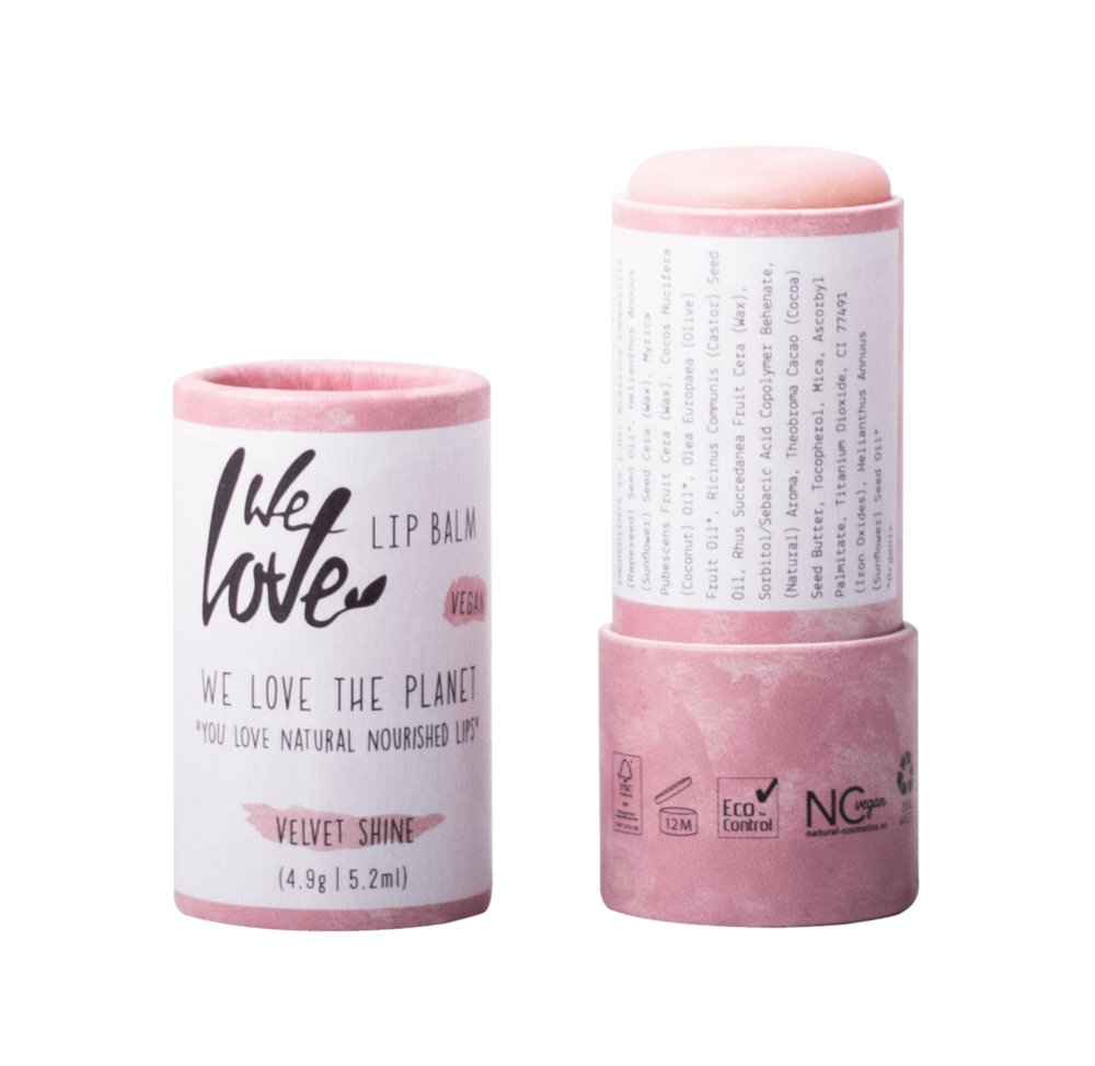 We Love The Planet natuurlijke Vegan Lip Balm - Velvet Shine
