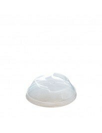PLA deksel voor beker 96mm Ø met rond gat, pak van 50 stuks - SALE