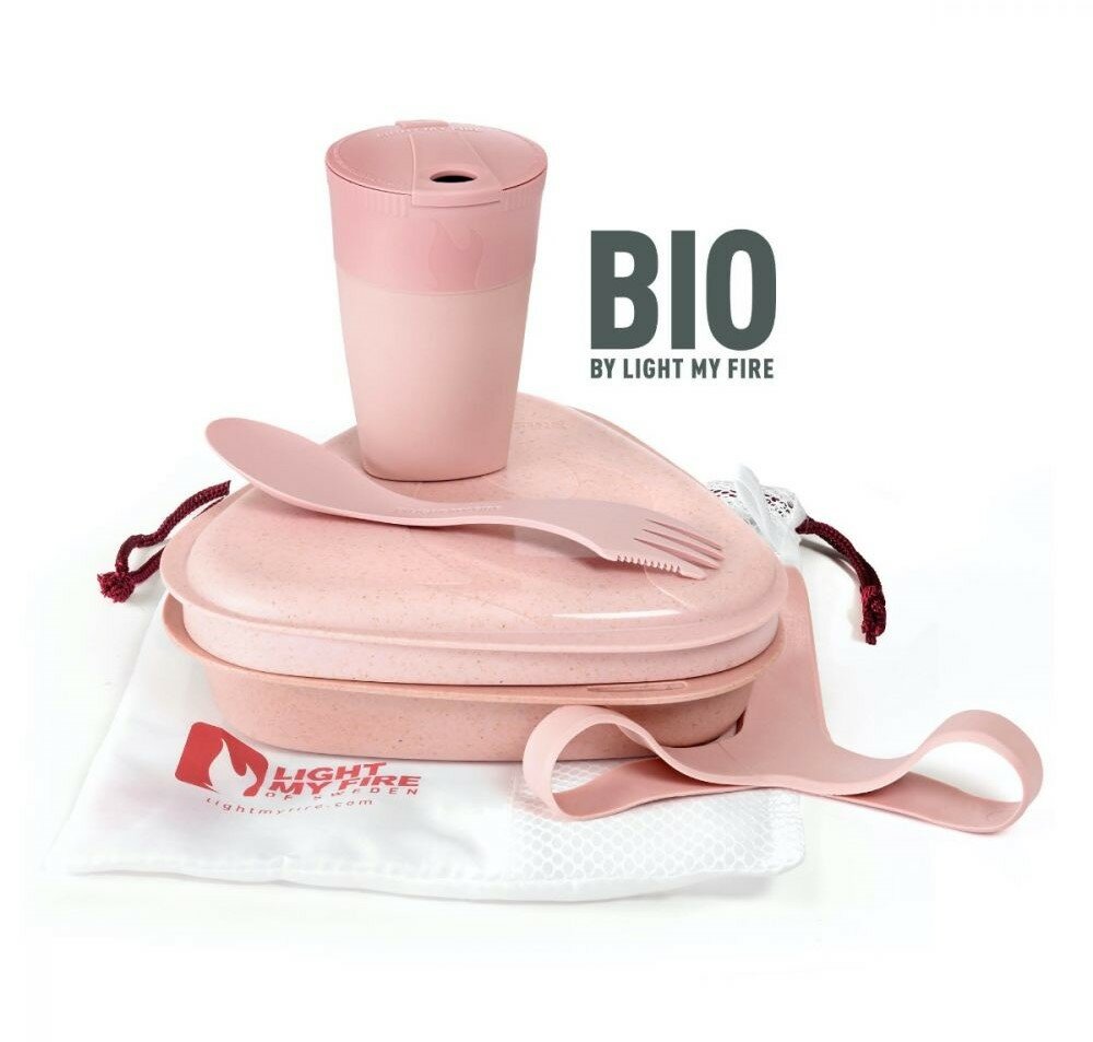 Light My Fire Messkit BIO Dusty Pink, 5 delige To Go servies set