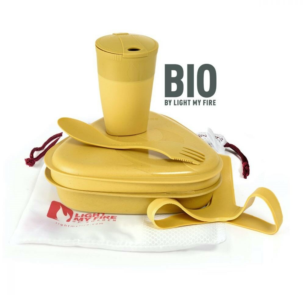 Light My Fire Messkit BIO Musty Yellow, 5 delige servies set