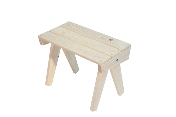 EcoFurn Granny Table natural, tafeltje of voetenbankje van dennenhout