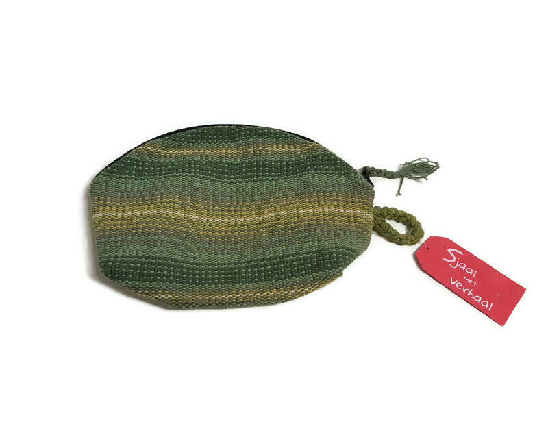 Sjaal met Verhaal toilet- of make-up tas, groen