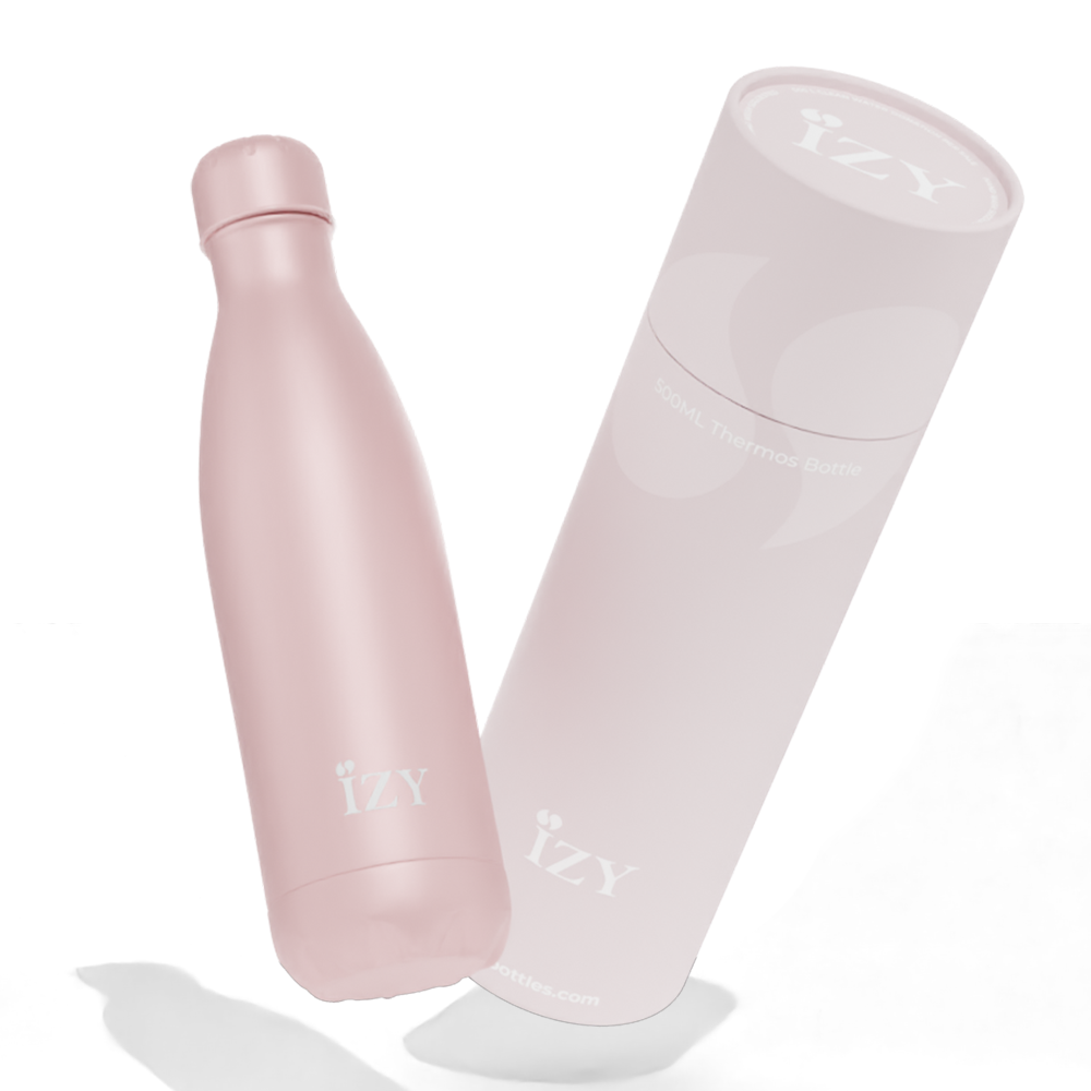 IZY Bottles RVS dubbelwandige fles - Sandstone Pink 500ml