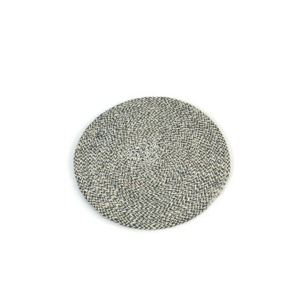 FairTrade onderzetter van natuurlijk jute - blauw FairTrade onderzetter van natuurlijk jute - blauw