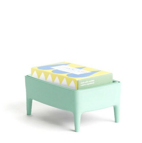 Bubble Buddy zeephouder + schoonmaakzeep - Mint