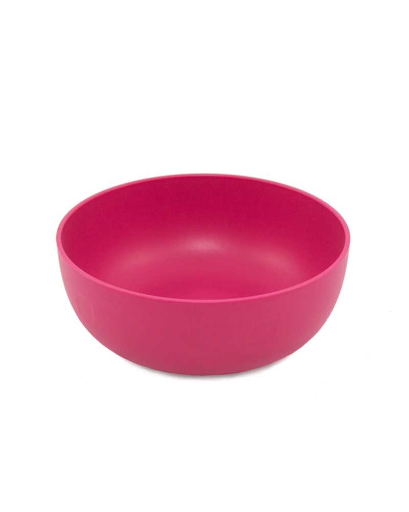 Ajaa kom van recyclebaar bioplastic - Roze PLA schaal