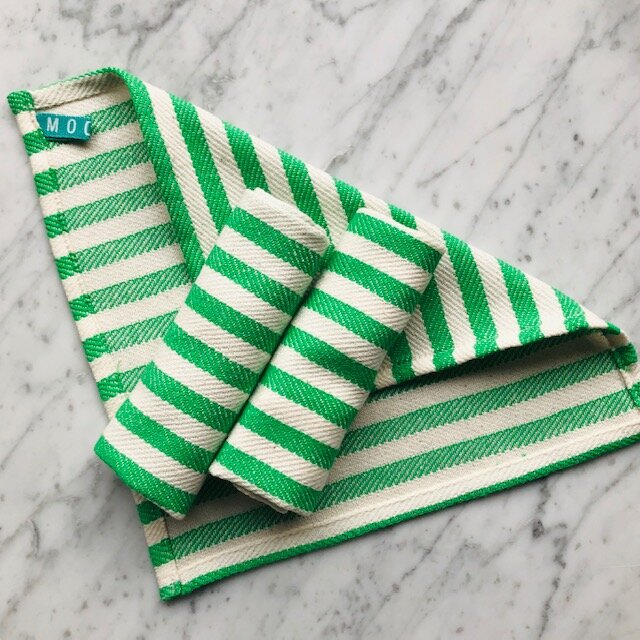 Mocco Holiday wasdoekjes bio katoen - groen set van 3 - SALE