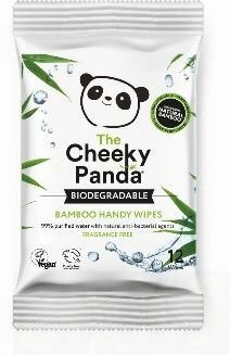 The Cheeky Panda Bamboo Handy Wipes, 12 vochtige doekjes reisverpakking