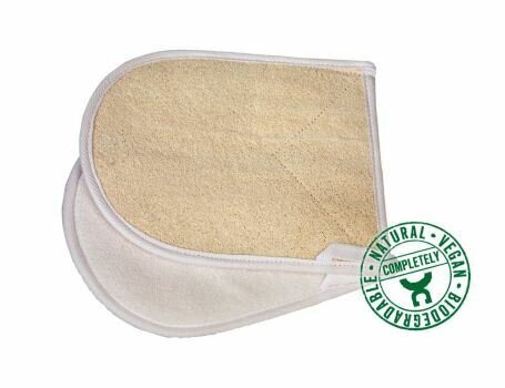 Croll & Denecke massage handschoen van luffa, fijn en grof
