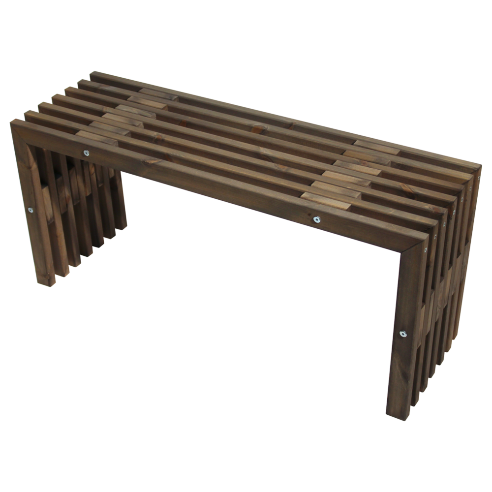 EcoFurn tuinbank, D-Bench in grijs geolied dennenhout 100cm
