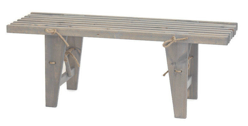 EcoFurn Eco Bench Pine Grey - Bankje in grijs geolied dennenhout
