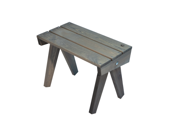 EcoFurn Granny Table, tafeltje in grijs geolied dennenhout