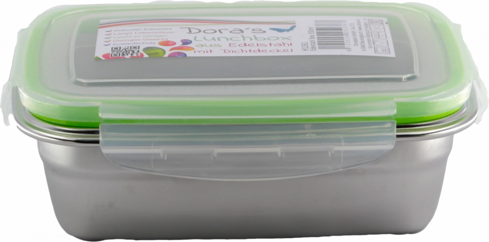 Dora's RVS lunchbox - voorraaddoos 550ml van roestvrij staal