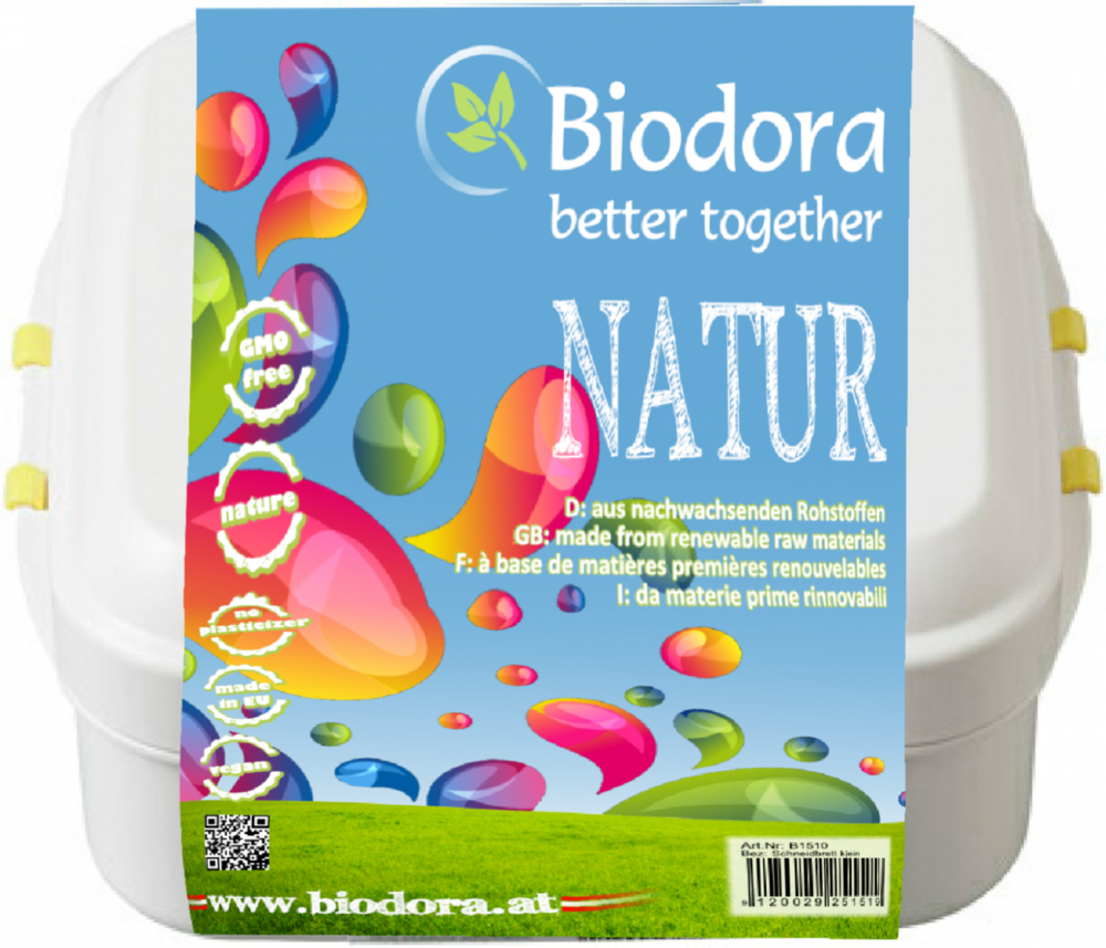 Biodora lunchbox S - witte trommel van Bioplastic