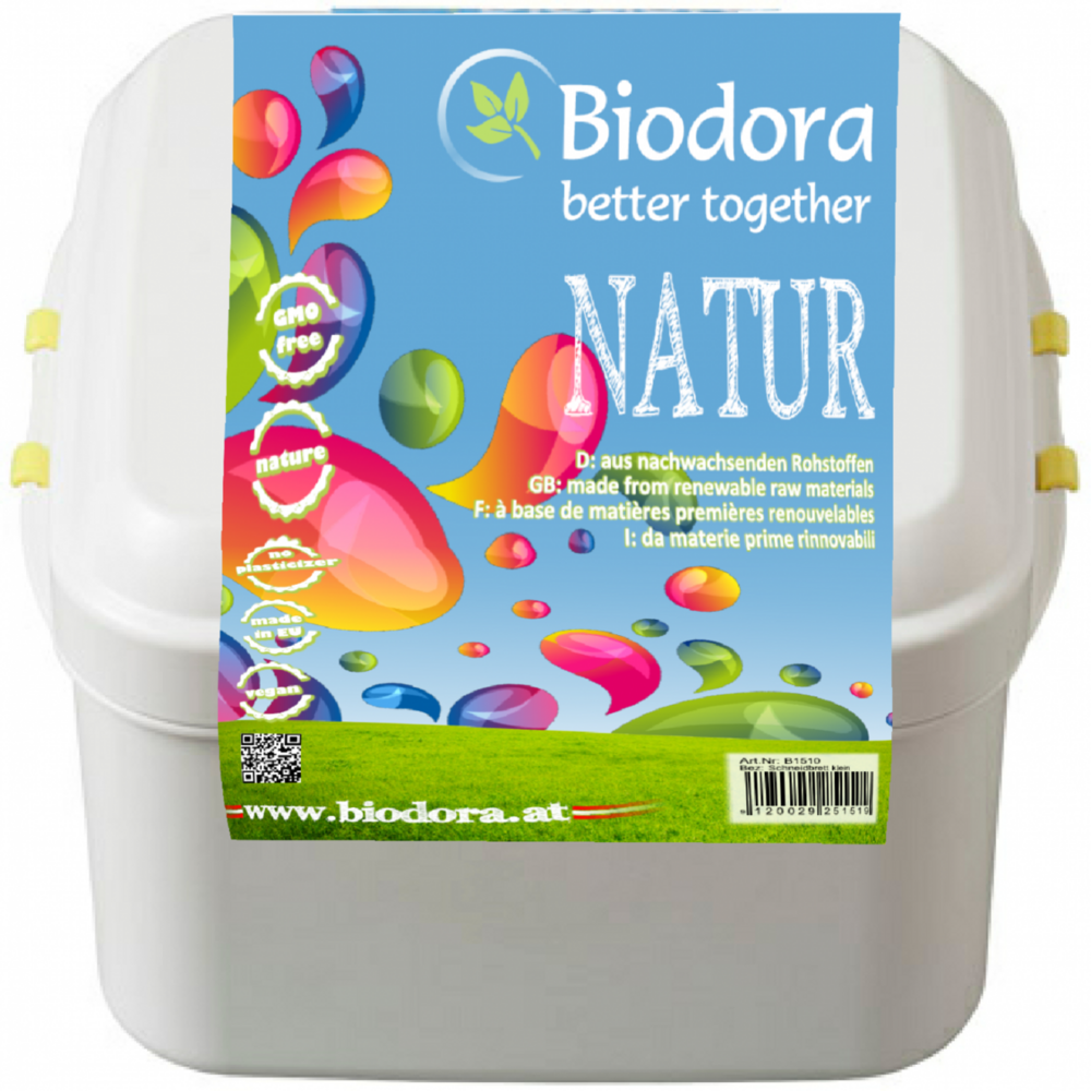 Biodora lunchbox M - witte trommel van Bioplastic
