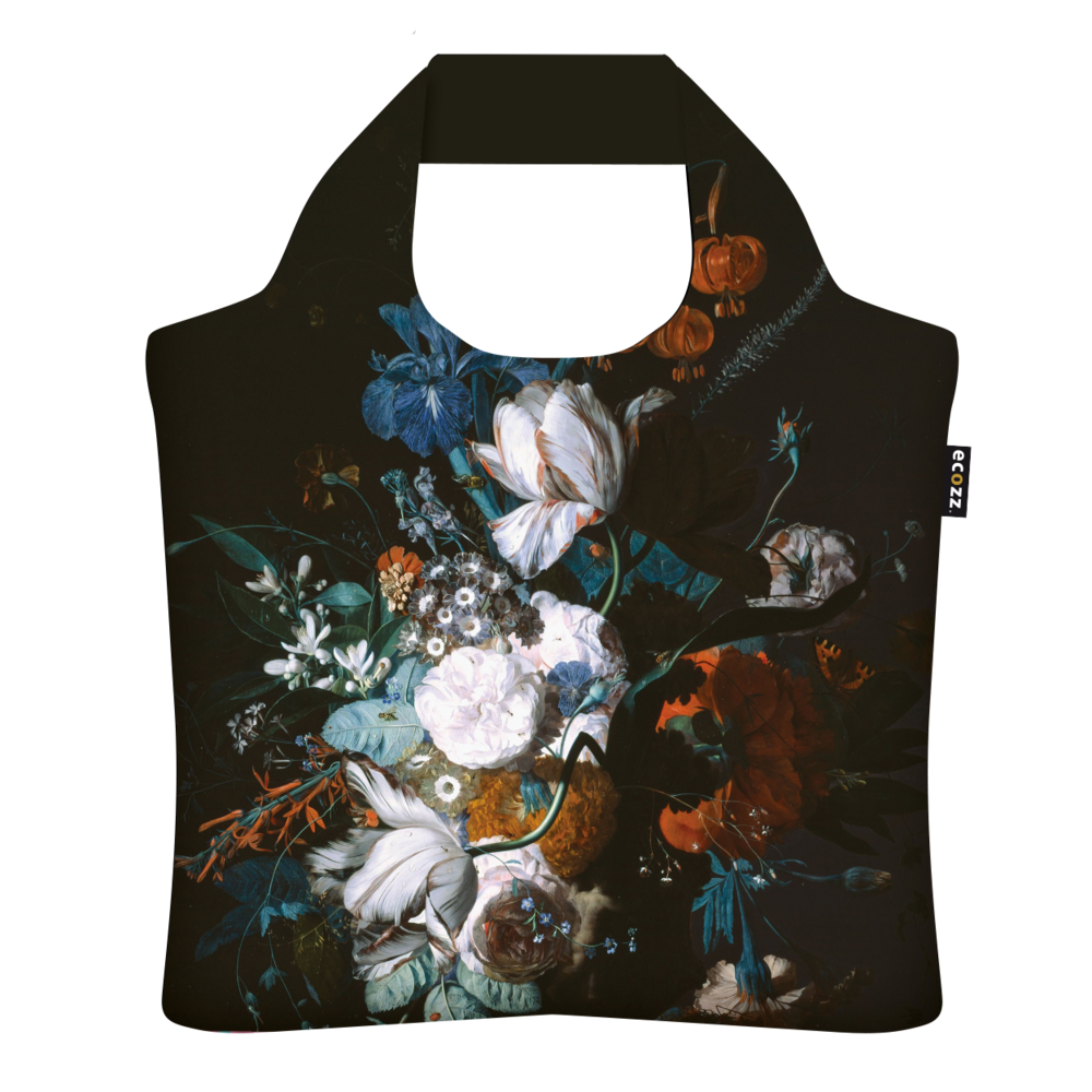 Ecozz opvouwbare tas van R-Pet, Vase with Flowers Jan van Huysum