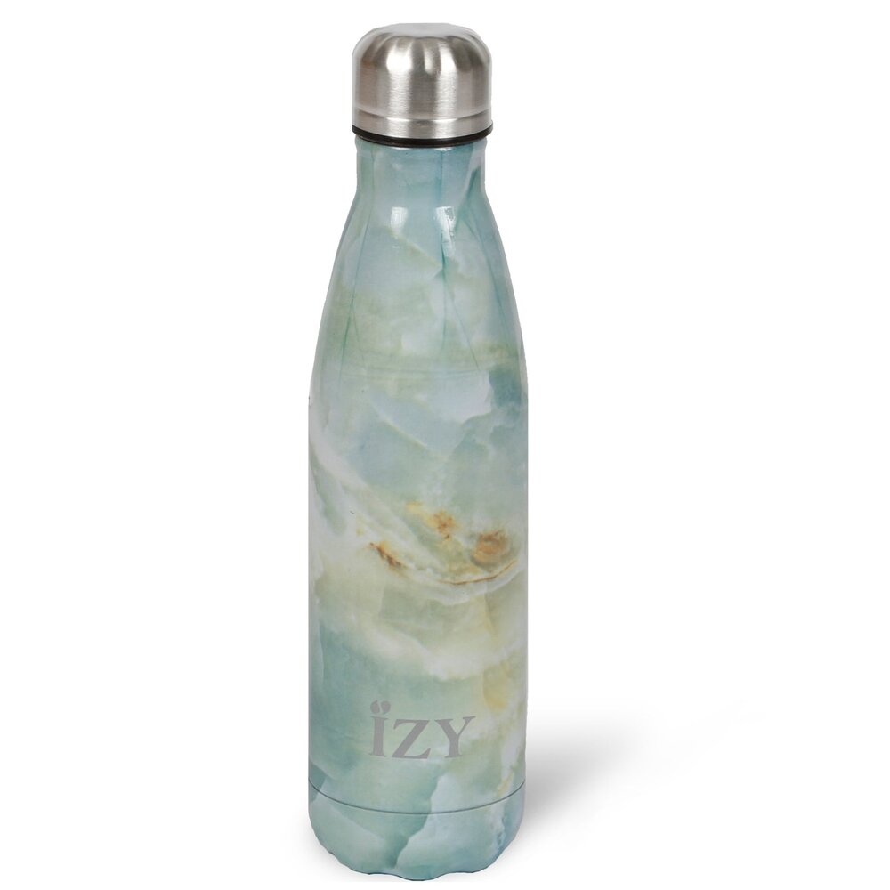 IZY Bottles RVS dubbelwandige fles Marble Green 500ml