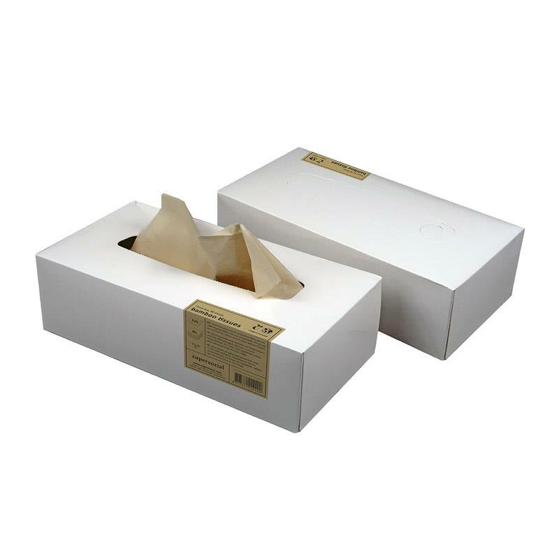 Zuperzozial Bamboo Tissue box, 3 laags Tissues in doos 80 stuks