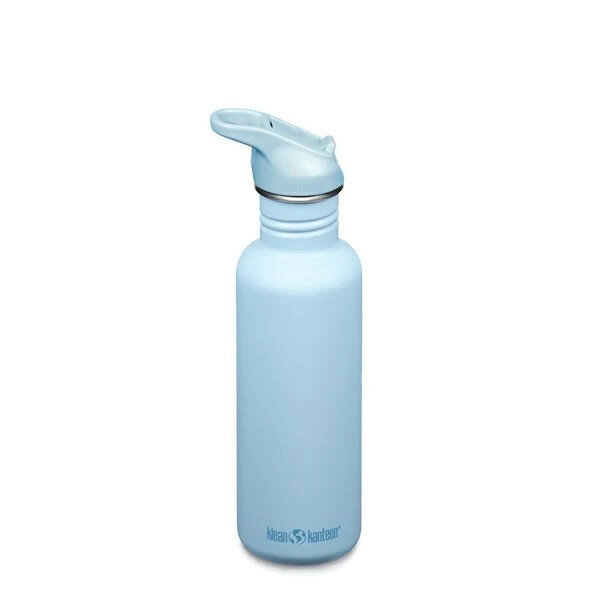 Klean Kanteen Classic Narrow Clear Sky 800ml, grote RVS drinkfles blauw