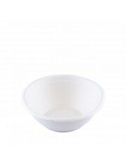 Suikerriet wegwerpkom rond 340ml. Pak van 50 stuks