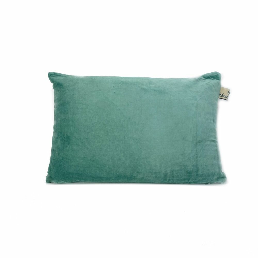 Imbarro sierkussen Shellia Aqua, mint kleurig velours