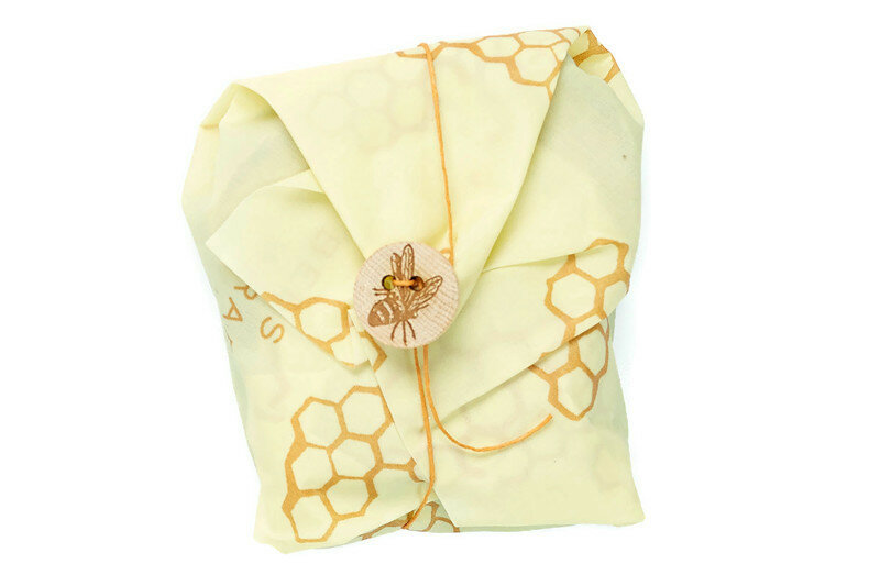 Bee's Wrap: Sandwich Foodwrap, herbruikbare bijenwas doek. Bee's Wrap: Sandwich Foodwrap, herbruikbare bijenwas doek.