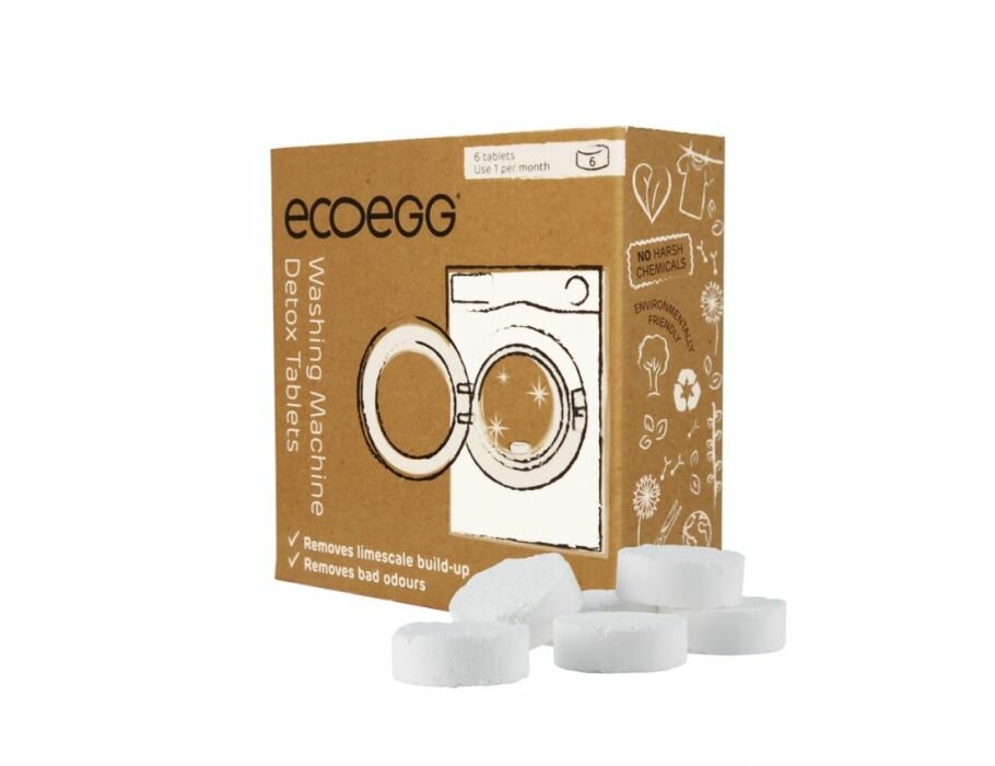 EcoEgg Wasmachine reiniger tabletten. 