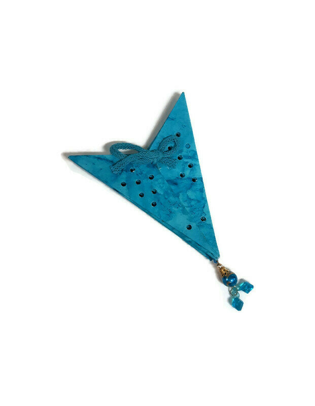 Only Natural Fairtrade ster van Ecofriendly papier Turquoise