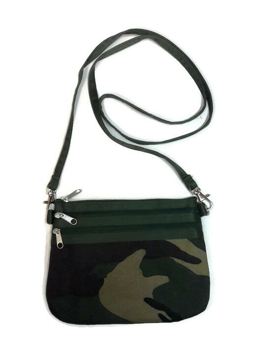 Fairtrade handtasje van canvas - Camouflage Fairtrade handtasje van canvas - Camouflage