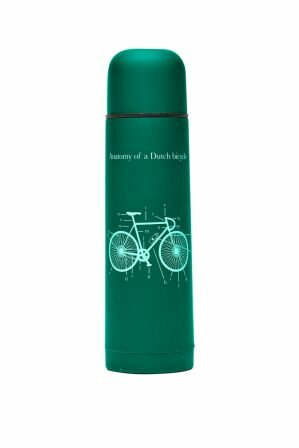 ReTulp Thermosfles 500ml Anatomy of a Dutch Bicycle groen
