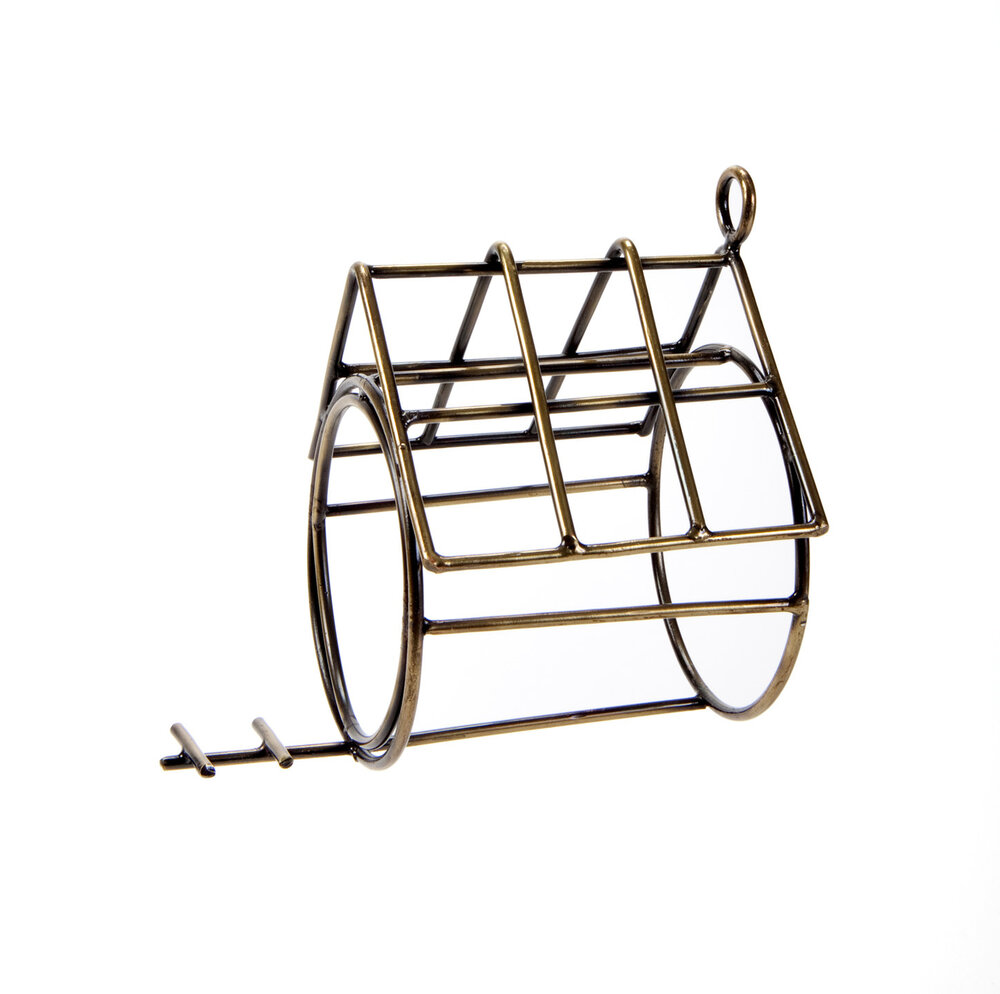 Fairtrade Pindakaas Vogelvoer houder - WIre met dakje