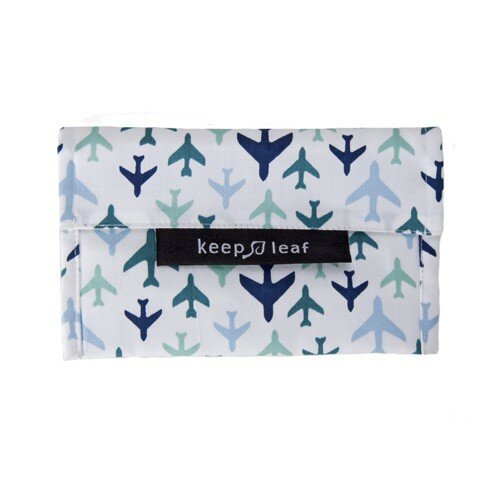 KeepLeaf Baggie Medium Planes - Wasbaar Lunchzakje met vliegtuig print