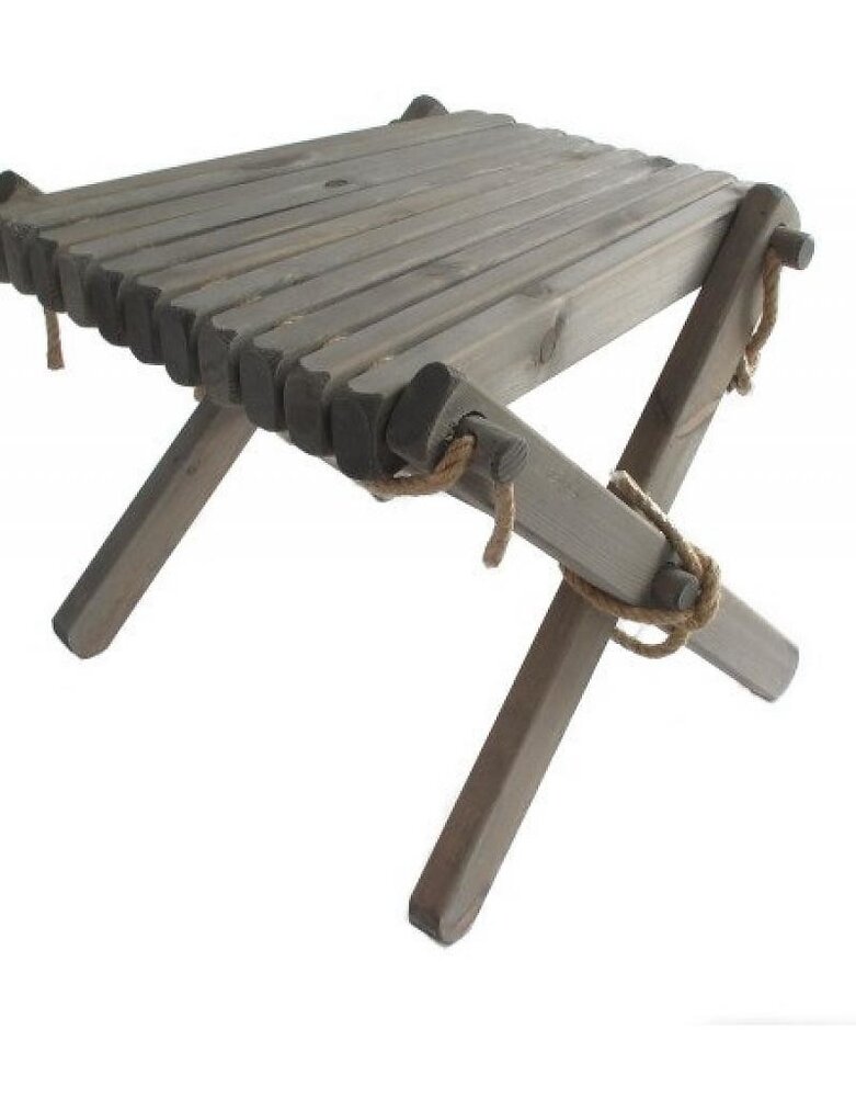EcoFurn Lilli Table, Tafeltje in grijs geolied dennenhout