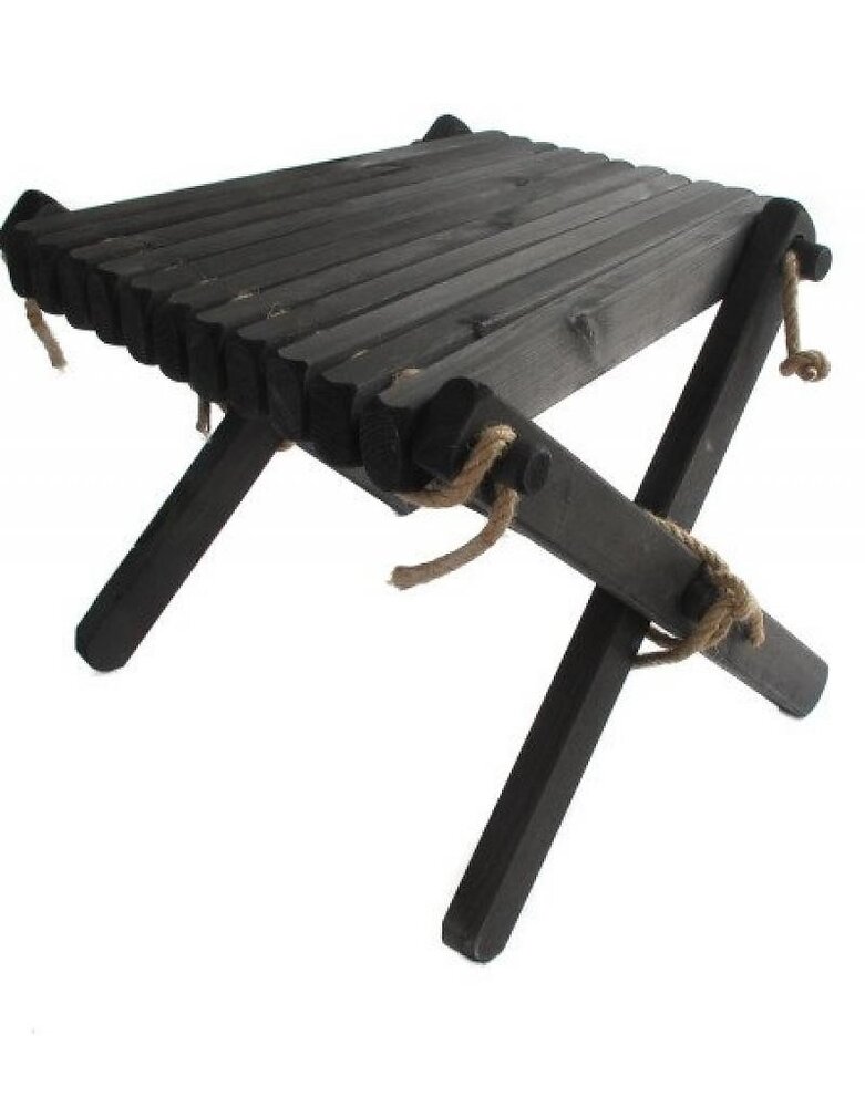 EcoFurn Lilli Table, Tafeltje in zwart geolied Dennenhout