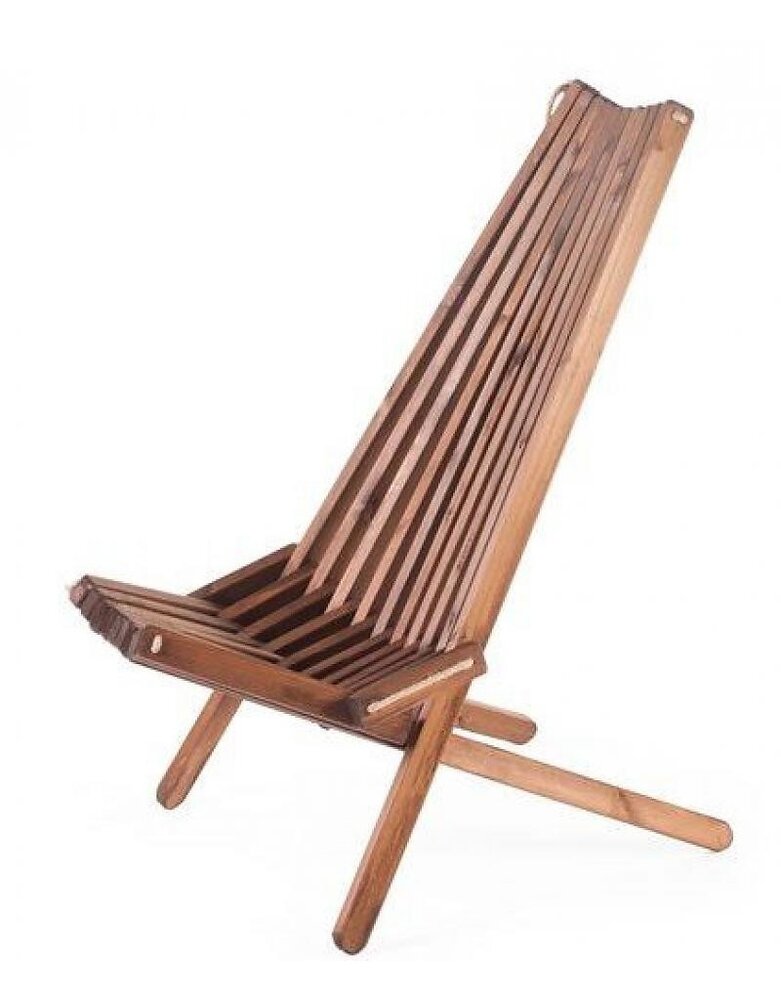 EcoFurn EcoChair Pine Brown, tuinstoel in bruin geolied dennenhout