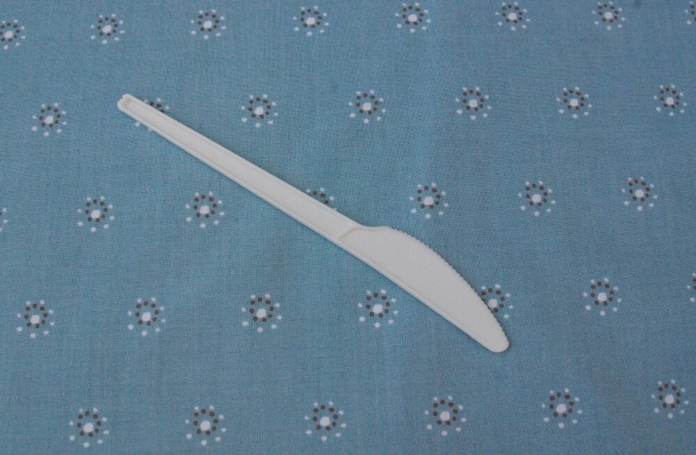 CPLA mes wit 16cm, voordeelpak met 50 bio messen