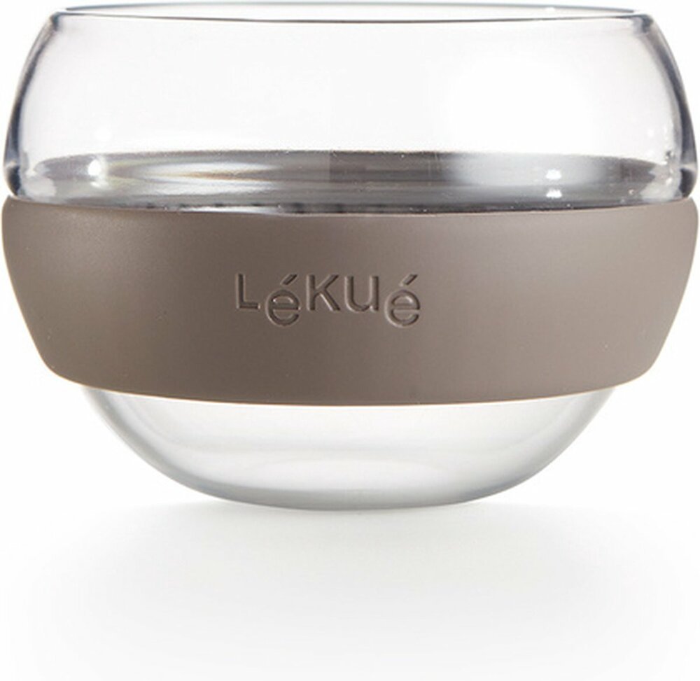 Lékué Cozy Teacup, set van 2 glazen theemokken