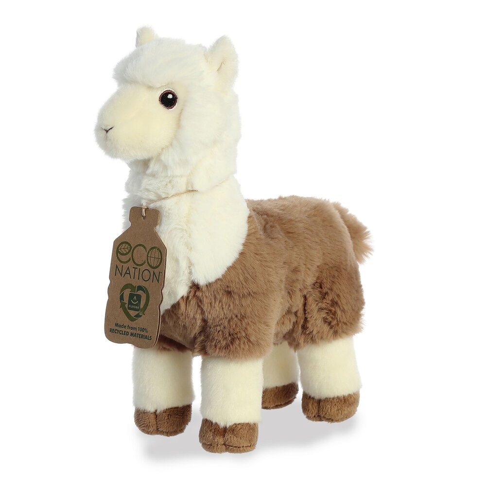 Eco Nation knuffeldier gemaakt van R-Pet - Alpaca