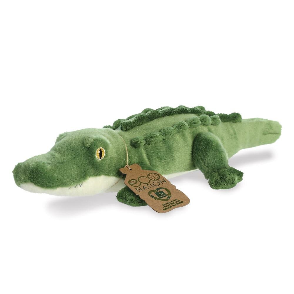 Eco Nation knuffeldier gemaakt van gerecycled materiaal - Alligator