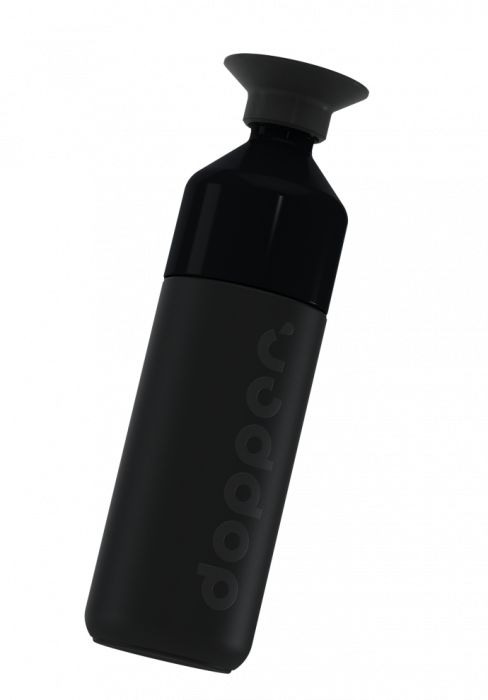 De Dopper Insulated 580ml Blazing Black thermosfles 