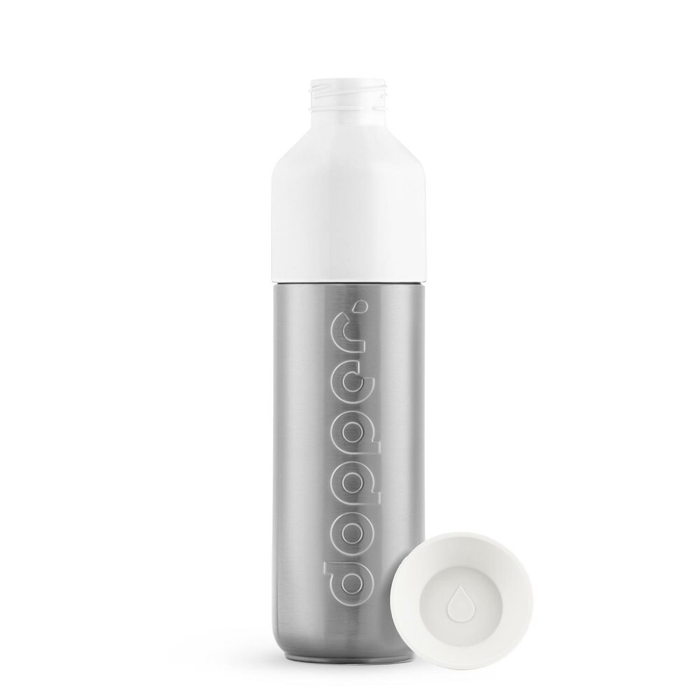 Dopper Insulated 350ml Silver - RVS thermosfles met drinkbeker