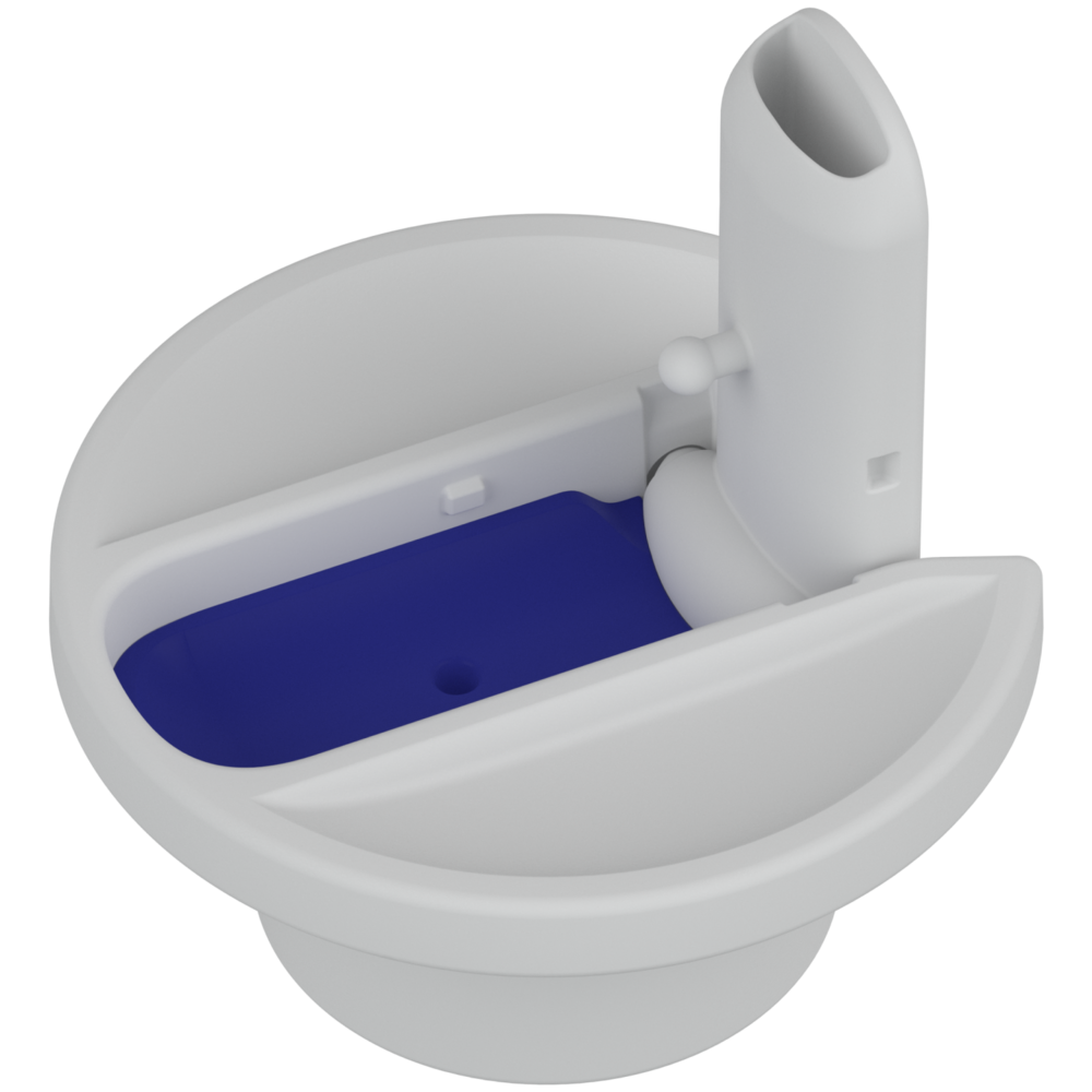 De Dopper Flip Straw White - Losse dop met drinktuit en rietje